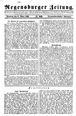 Regensburger Zeitung Sonntag 6. März 1859