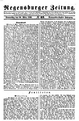 Regensburger Zeitung Donnerstag 10. März 1859