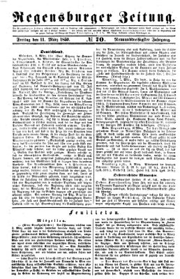 Regensburger Zeitung Freitag 11. März 1859