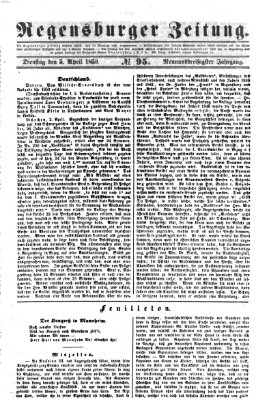 Regensburger Zeitung Dienstag 5. April 1859