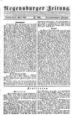 Regensburger Zeitung Freitag 8. April 1859