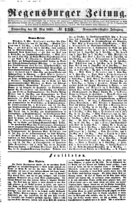 Regensburger Zeitung Donnerstag 12. Mai 1859