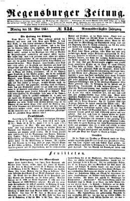 Regensburger Zeitung Montag 16. Mai 1859