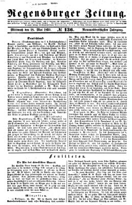 Regensburger Zeitung Mittwoch 18. Mai 1859