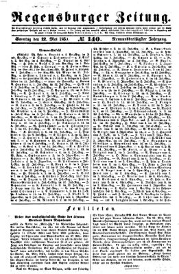 Regensburger Zeitung Sonntag 22. Mai 1859