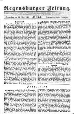 Regensburger Zeitung Donnerstag 26. Mai 1859