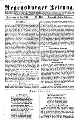 Regensburger Zeitung Freitag 10. Juni 1859