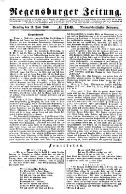 Regensburger Zeitung Samstag 11. Juni 1859