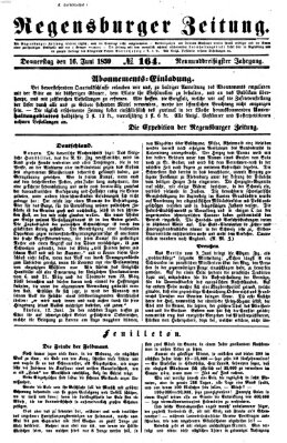 Regensburger Zeitung Donnerstag 16. Juni 1859