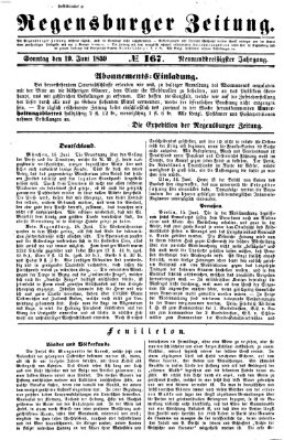 Regensburger Zeitung Sonntag 19. Juni 1859