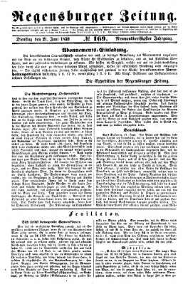 Regensburger Zeitung Dienstag 21. Juni 1859