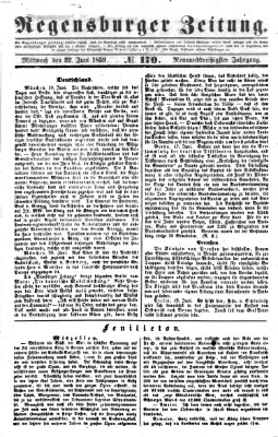 Regensburger Zeitung Mittwoch 22. Juni 1859