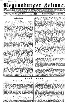 Regensburger Zeitung Dienstag 28. Juni 1859