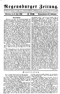 Regensburger Zeitung Sonntag 3. Juli 1859