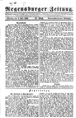 Regensburger Zeitung Montag 4. Juli 1859