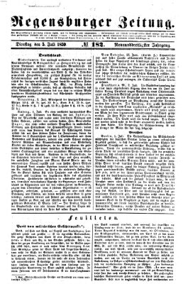 Regensburger Zeitung Dienstag 5. Juli 1859