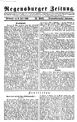 Regensburger Zeitung Mittwoch 6. Juli 1859