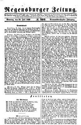 Regensburger Zeitung Sonntag 24. Juli 1859