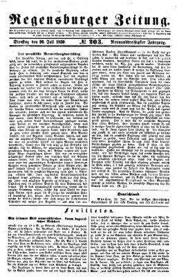 Regensburger Zeitung Dienstag 26. Juli 1859