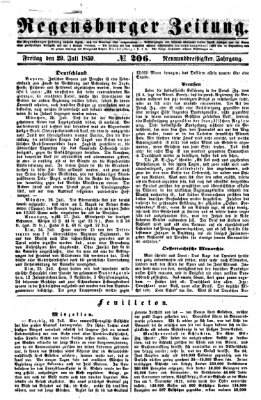 Regensburger Zeitung Freitag 29. Juli 1859