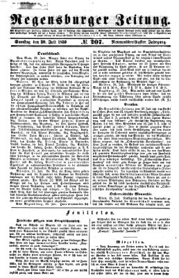 Regensburger Zeitung Samstag 30. Juli 1859