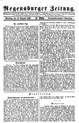 Regensburger Zeitung Sonntag 14. August 1859