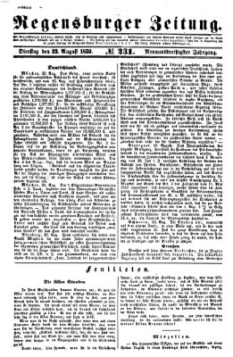 Regensburger Zeitung Dienstag 23. August 1859