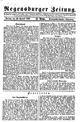 Regensburger Zeitung Freitag 26. August 1859