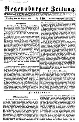 Regensburger Zeitung Dienstag 30. August 1859