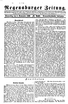 Regensburger Zeitung Donnerstag 8. September 1859