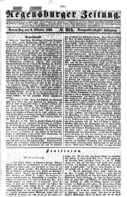 Regensburger Zeitung Donnerstag 6. Oktober 1859