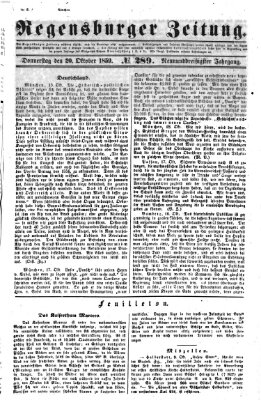 Regensburger Zeitung Donnerstag 20. Oktober 1859