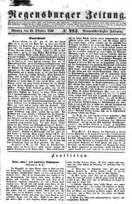 Regensburger Zeitung Montag 24. Oktober 1859