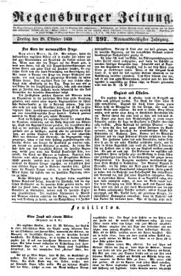 Regensburger Zeitung Freitag 28. Oktober 1859