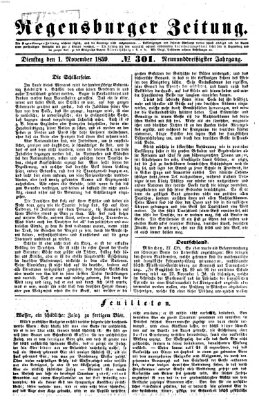 Regensburger Zeitung Dienstag 1. November 1859