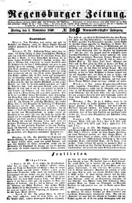 Regensburger Zeitung Freitag 4. November 1859