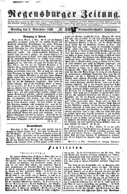 Regensburger Zeitung Samstag 5. November 1859