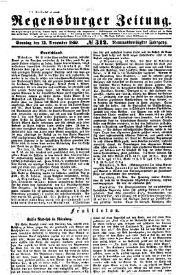 Regensburger Zeitung Sonntag 13. November 1859