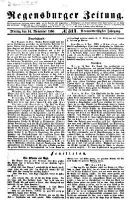 Regensburger Zeitung Montag 14. November 1859