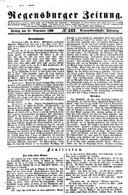 Regensburger Zeitung Freitag 18. November 1859