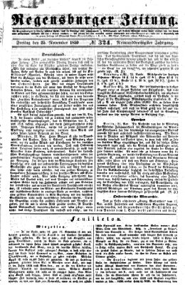 Regensburger Zeitung Freitag 25. November 1859