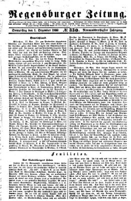 Regensburger Zeitung Donnerstag 1. Dezember 1859