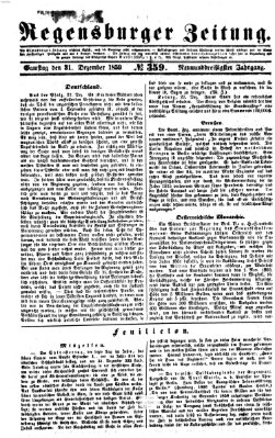 Regensburger Zeitung Samstag 31. Dezember 1859