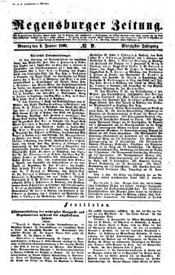 Regensburger Zeitung Montag 9. Januar 1860