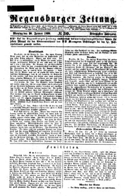 Regensburger Zeitung Montag 30. Januar 1860