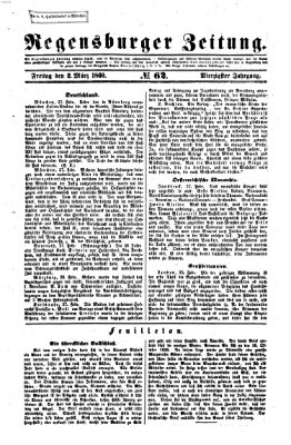 Regensburger Zeitung Freitag 2. März 1860