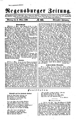 Regensburger Zeitung Montag 5. März 1860