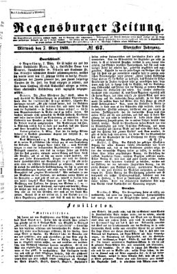 Regensburger Zeitung Mittwoch 7. März 1860