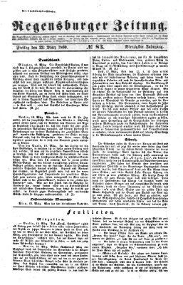 Regensburger Zeitung Freitag 23. März 1860