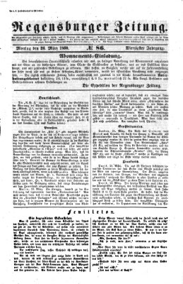 Regensburger Zeitung Montag 26. März 1860